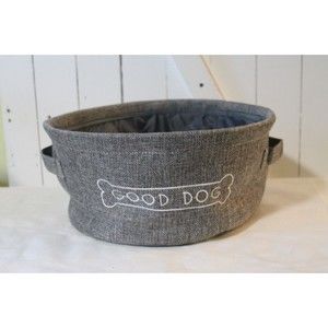 GOOD DOG FABRIC STORAGE BASKET, TOY BOX, DECOR ITEM COLLISABLE w/HANDLES